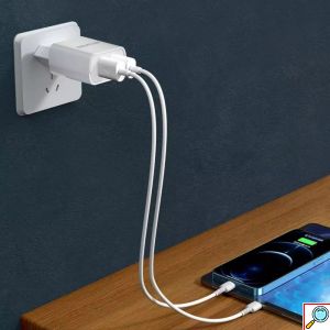 Awei Φορτιστής Πρίζας με 2 Θύρες USB 2.1A Γρήγορης Φόρτισης