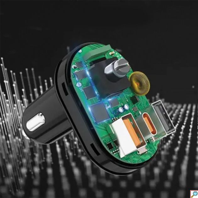 Awei FM Transmitter Αυτοκινήτου με Bluetooth 5.0 / MicroSD / USB / Fast Charger / Hands Free 