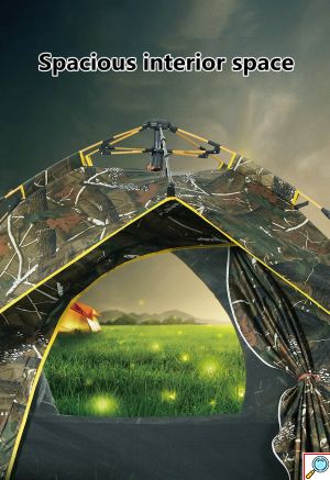 POP UP Αυτόματη Σκηνή 1ος λεπτού Igloo 3 Ατόμων Καλοκαιρινή 200x150x125cm - Πράσινο Παραλλαγής