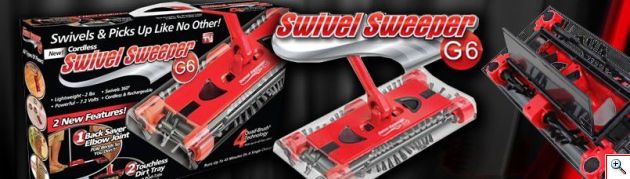 Επαναφορτιζόμενη Σκούπα Swivel Sweeper G6 Electric Cordless Vacuum Cleaner