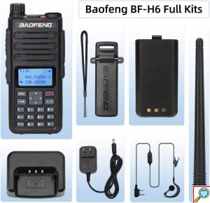Ισχυρός Ασύρματος Πομποδέκτης 10W έως 10km UHF/VHF Dual Band 128 Κανάλια με Οθόνη, Φακό - Two Way Radio Tranceiver
