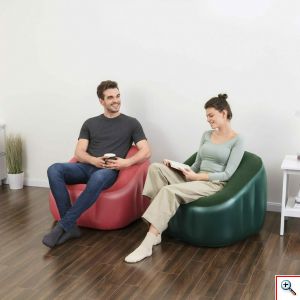 Bestway® Φουσκωτή Πολυθρόνα σε Σχήμα Κύβου - Living Room Sofas 74x74x64cm 75046
