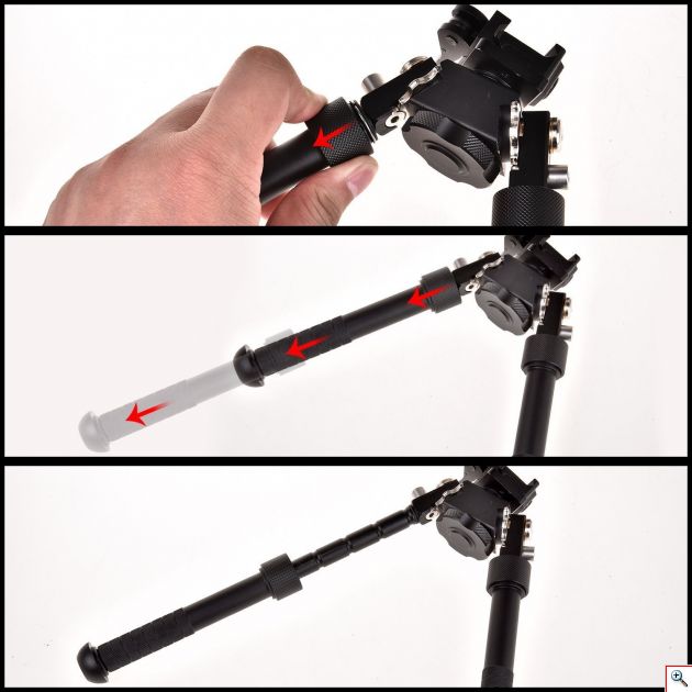 Πτυσσόμενο Δίποδο - Βάση Όπλου Ράγας Picatinny 21mm - Tactical Rifle Bipod Stand