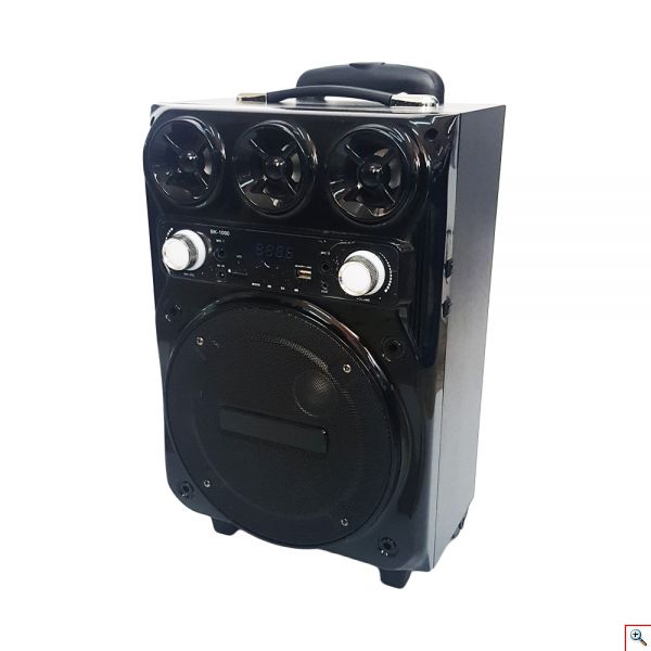 Bluetooth Multimedia Σύστημα Καραόκε με Ηχείο, Ενσύρματο μικρόφωνο & USB/SD Player BK-1000