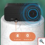 Bluetooth Ψηφιακό Ρολόι Ηχείο με Ξυπνητήρι, Στερεοφωνικό Ήχο, Νυχτερινό Φως & Πολλαπλή Αναπαραγωγή, Επιτραπέζιο - Andowl Q-YX126 Πετρόλ