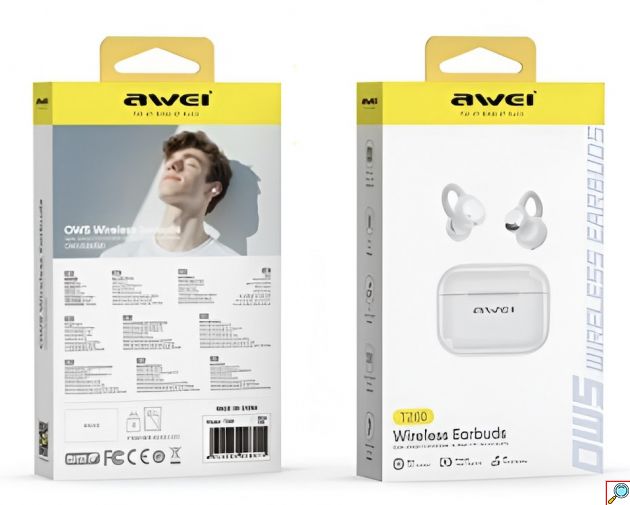 Ασύρματα Bluetooth Ακουστικά OWS - Εργονομικός Σχεδιασμός & IPX6 Αδιαβροχοποίηση - Λευκό Χρώμα, Touch Control & Dual-Device