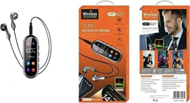 Bluetooth Ακουστικά Με Κλιπ Και Έγχρωμη Οθόνη - Μουσική, Κλήσεις, Karaoke & Υποστήριξη Κάρτας Μνήμης
