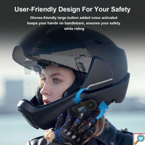 FreedCon® Bluetooth Ασύρματο Σύστημα Ενδοεπικοινωνίας με Οθόνη LCD για Κράνος Μηχανής - Motorcycle Intercom System Αναβάτη Μοτοσυκλέτας