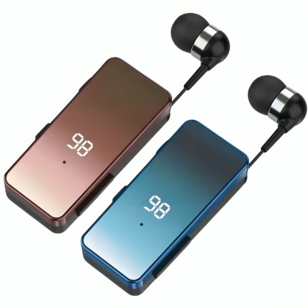 Bluetooth Handsfree Πέτου με LCD Οθόνη & Αναδιπλούμενο Ακουστικό