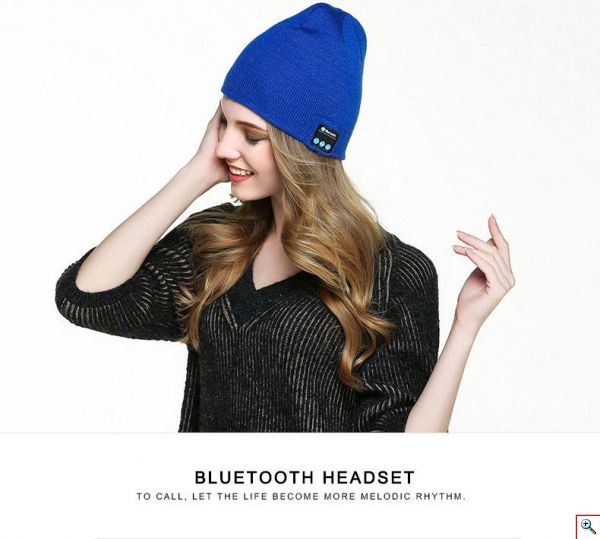 Σκούφος με Bluetooth Ενσωματωμένα Ακουστικά & Μικρόφωνο - Beanie Hat Wireless Music 