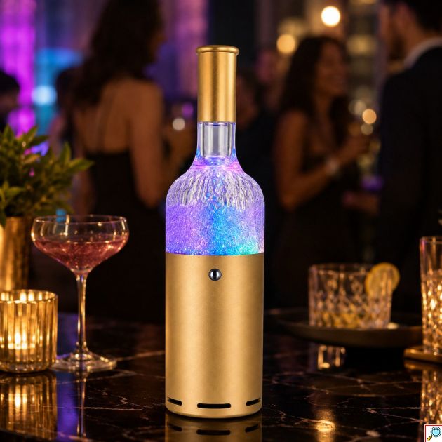 Bluetooth Ηχείο σε Σχήμα Μπουκαλιού – Πολύχρωμο LED