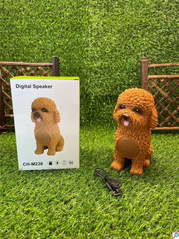 Bluetooth Ηχείο - Σκυλάκι Poodle με Ραδιόφωνο & 4 Ώρες Μπαταρία - Καφέ
