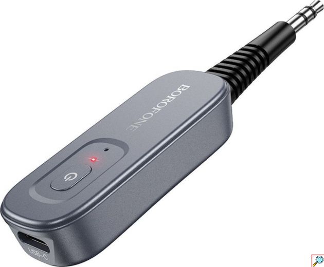 Bluetooth Receiver AUX 3.5mm - Ασύρματη Μουσική Με Bluetooth 5.4, Γκρι