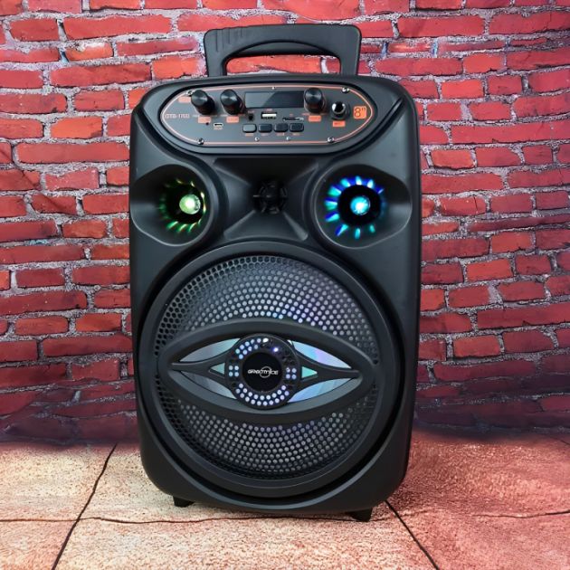 Bluetooth Σύστημα Καραόκε με Ηχείο, Ασύρματο Μικρόφωνο - USB,SD Player & LED Φωτισμό