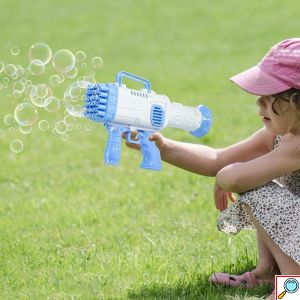 Όπλο Συσκευή για Φυσαλίδες με 36 Εξόδους για Άπειρες Πολύχρωμες Σαπουνόφουσκες - Bubble Machine Gun σε Διάφορα Χρώματα
