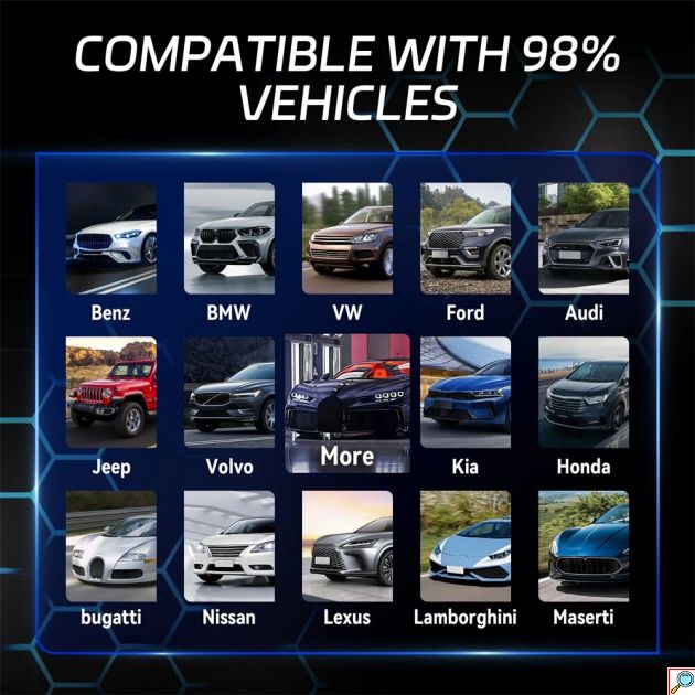 Διαγνωστικό Αυτοκινήτου - OBD2/EOBD/CAN, Έγχρωμη Οθόνη 2,8″ & Έλεγχος Μπαταρίας