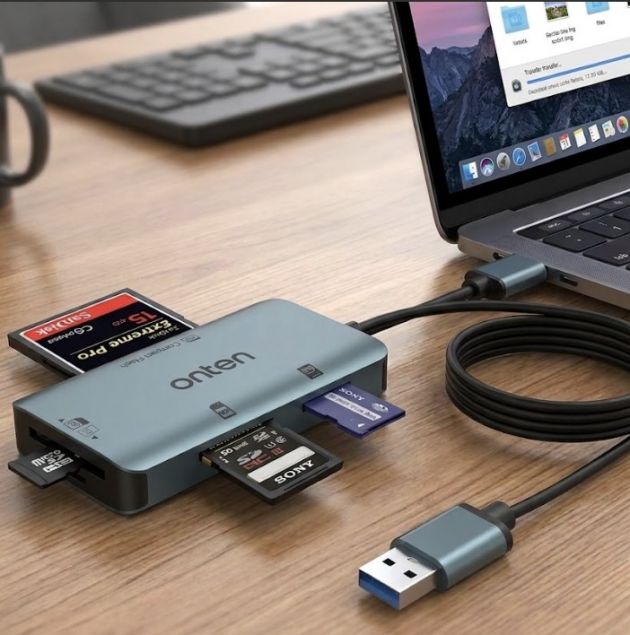 Card Reader 5 Σε 1 USB - Γρήγορη ανάγνωση & μεταφορά αρχείων - 5-σε-1, Θύρα USB