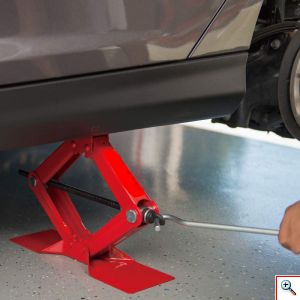 Carsun® Μηχανικός Γρύλος Ανύψωσης Αυτοκινήτου έως 2 Τόνους & 325mm με Εργονομικό Χερούλι - Scissors Jack