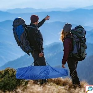 Πτυσσόμενη Φορητή Καρέκλα Παραλίας-Κάμπινγκ με Ποτηροθήκη σε Κόκκινο Χρώμα 102x47x58cm