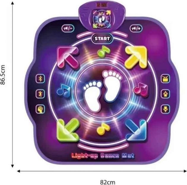 Ηλεκτρονικό Χαλάκι Χορού Dancing Music Mat – Διασκέδαση με Φώτα & Μουσική - Ιδανικό για Παιδιά, Ενεργή Κίνηση & Ρυθμό