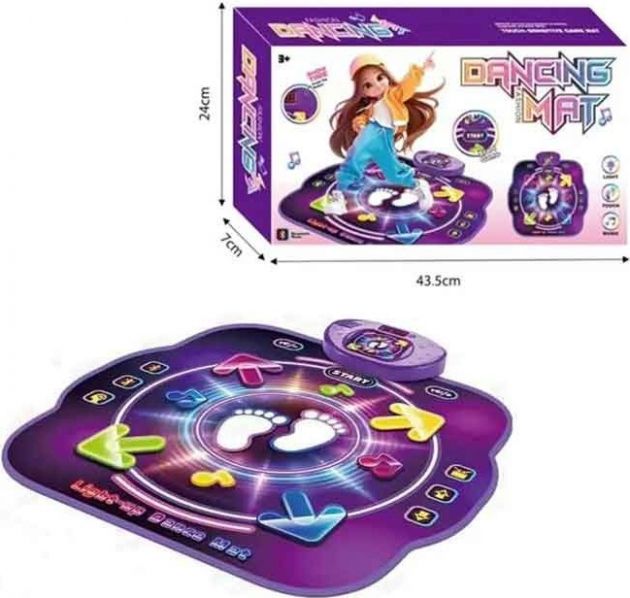 Ηλεκτρονικό Χαλάκι Χορού Dancing Music Mat – Διασκέδαση με Φώτα & Μουσική - Ιδανικό για Παιδιά, Ενεργή Κίνηση & Ρυθμό