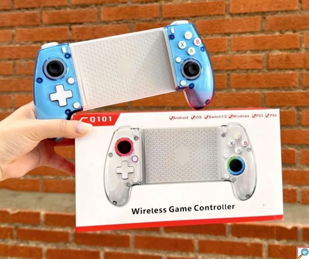 Ασύρματο Χειριστήριο Gaming – Bluetooth για Android, iOS, PC & Nintendo Switch - RGB Φωτισμός & Επεκτεινόμενο Design για Smartphone