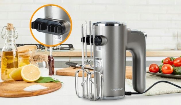 Μίξερ Χειρός 400W – 5 Ταχύτητες, Λειτουργία Turbo & Θήκη Αποθήκευσης - Ιδανικό για Ζύμες, Κρέμες & Γλυκά