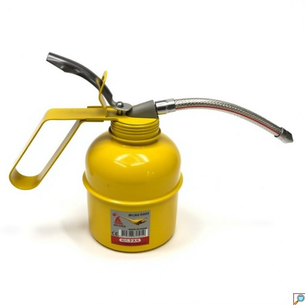 Λαδικό Χειρός Μεταλλικό 300ml με Εύκαμπτο Στόμιο - Εργαλείο Λίπανσης Ακριβείας για Μηχανήματα & Δύσκολα Σημεία