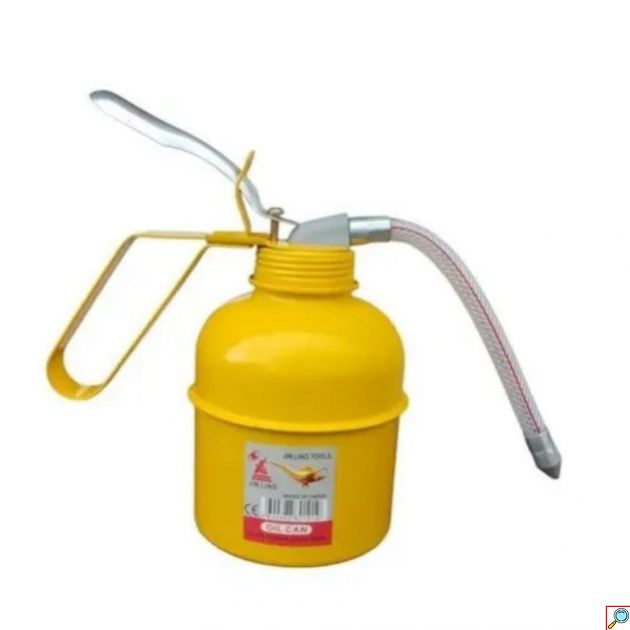 Λαδικό Χειρός Μεταλλικό 300ml με Εύκαμπτο Στόμιο - Εργαλείο Λίπανσης Ακριβείας για Μηχανήματα & Δύσκολα Σημεία