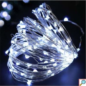 Χριστουγεννιάτικα Λαμπάκια 200LED 14.3m Λευκού Ψυχρού Φωτισμού
