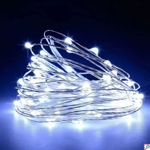 Χριστουγεννιάτικα Λαμπάκια 280LED 19m Λευκού Ψυχρού Φωτισμού με 8 Λειτουργίες