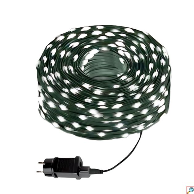 Χριστουγεννιάτικα Λαμπάκια 280LED 19m Ψυχρού Λευκού Φωτισμού με Πράσινο Καλώδιο