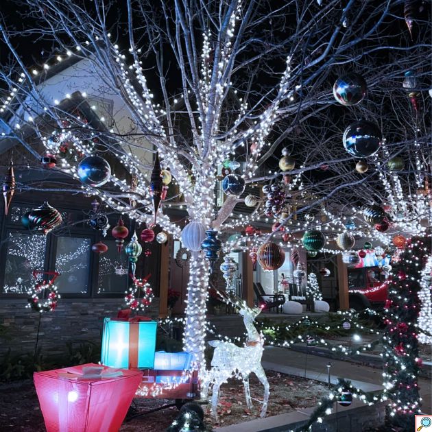 Χριστουγεννιάτικα Λαμπάκια 280LED 19m Ψυχρού Λευκού Φωτισμού με Πράσινο Καλώδιο