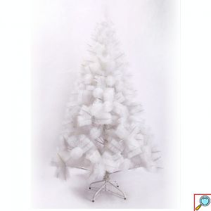 120cm Χριστουγεννιάτικο Δέντρο Λευκό με Μεταλλικό Σκελετό και Βάση