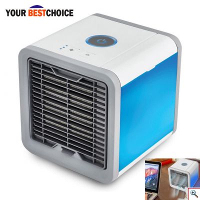 Φορητό USB Cool Down Evaporative Air Cooler - Ανεμιστήρας Υδρονέφωσης & Υγραντήρας με Τεχνολογία Εξάτμισης