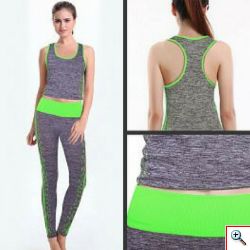 Γυναικείο Αθλητικό Σετ - Κολάν και Τοπ Yoga Wear Suit