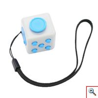 Anti Stress Fidget Cube Αγχολυτικός Κύβος με λουράκι - Παιχνίδι Ζάρι Ανακούφισης Στρες
