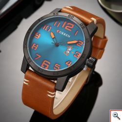 Ανδρικό Ρολόι Curren Leather Fashion Sports Watch For Men M8254
