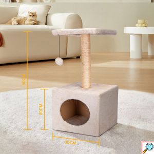 Δέντρο για Γάτες με Ονυχοδρόμιο και Φωλιά 30 x 30 x 60cm