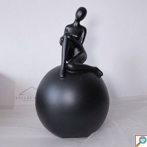 Διακοσμητική Φιγούρα Ανθρώπου Πάνω σε Σφαίρα 12x19cm