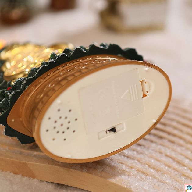Χριστουγεννιάτικο Διακοσμητικό Έλατο με Φως, Μουσική & Χιονόπτωση - Φωτιζόμενο Δέντρο με USB για Γιορτινή Ατμόσφαιρα