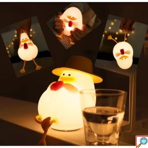 Διακοσμητικό Φωτιστικό USB Σιλικόνης Otis the Duck – LED, Επαναφορτιζόμενο, Ιδανικό για Παιδιά