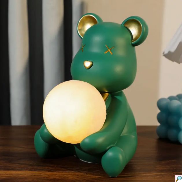 Διακοσμητικό Φως Σπιτιού - Αρκουδάκι Άγαλμα / Μινιατούρα με Αποθηκευτικό Χώρο Μικρών Αντικειμένων 