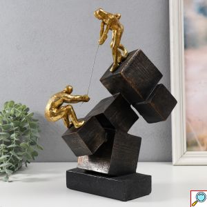 Διακοσμητικό Πολυρητίνης - Climbing Men Motivational Statue - 20x12x36cm - Home Theory