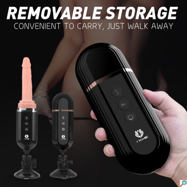 Telescopic 7x Thrusting Dildo Rotation Vibrator - Gspot with Suction Cup