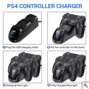 Διπλή Βάση Φόρτισης Dualshock Controller PS4 Sako