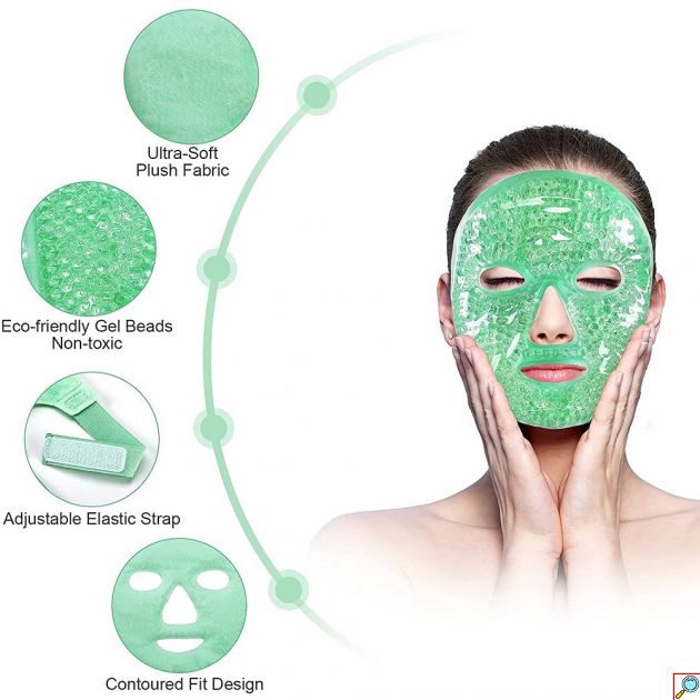 Διπλής Όψεως Μάσκα Προσώπου Gel για Ζεστή & Κρύα Θεραπεία 