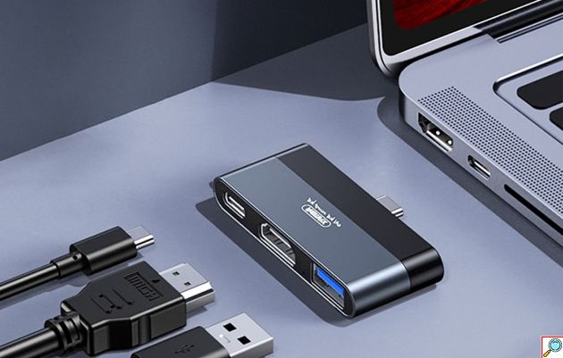 Docking Station USB-C Remax – Hub με HDMI 4K, USB 3.0 & PD 60W - Zelink Series, Compact, για Laptop & MacBook