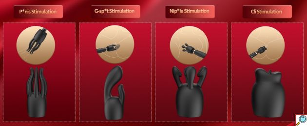 Δονητής Μασάζ Wand Vibrator με Οθόνη LCD και 4 Εναλλακτικές Κεφαλές, Εύκαμπτος Λαιμός 360 μοίρες, 5 Μοτίβα Δόνησης, Αδιάβροχος IPX6, Επαναφορτιζόμενος, Μαύρος