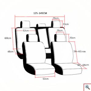 Πλήρες Σετ - Pu Leather Ανατομικά Καλύμματα Καθισμάτων Αυτοκινήτου 11 Τεμάχια CheAiRen DR-8010